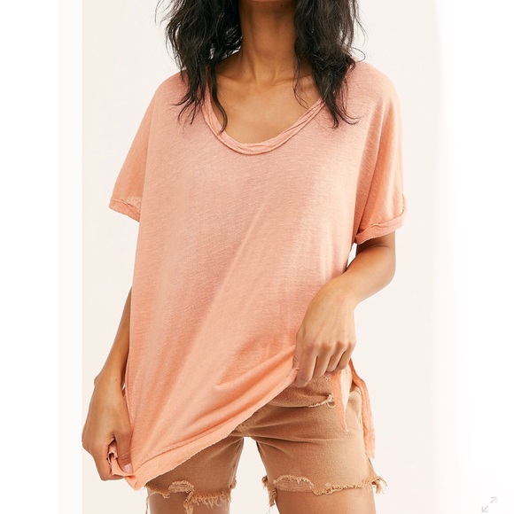 Free Fp Under The Sun Tee Peach Pit 